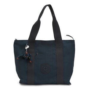 KIPLING True Blue Tonal Nylon Era Medium Tote Bag